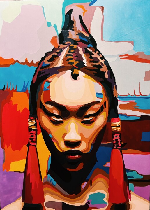 Strength 绘画, 43.3x31.5 in