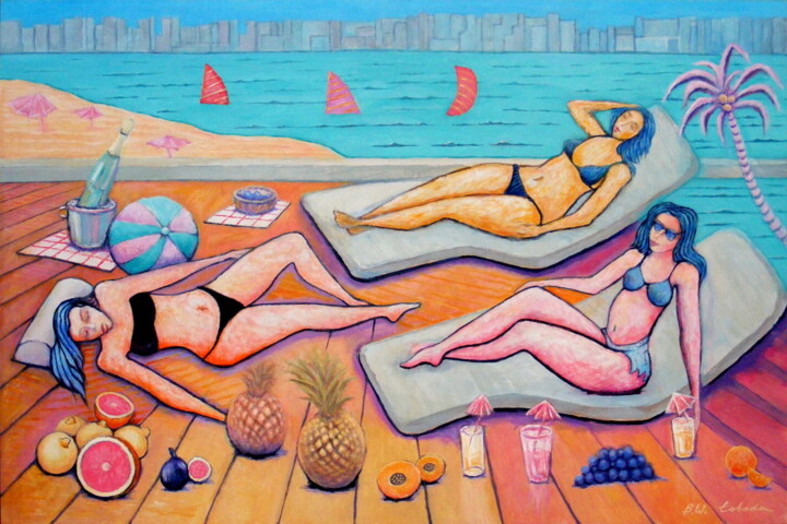 Na tarasie 绘画, 31.5x47.2 in
