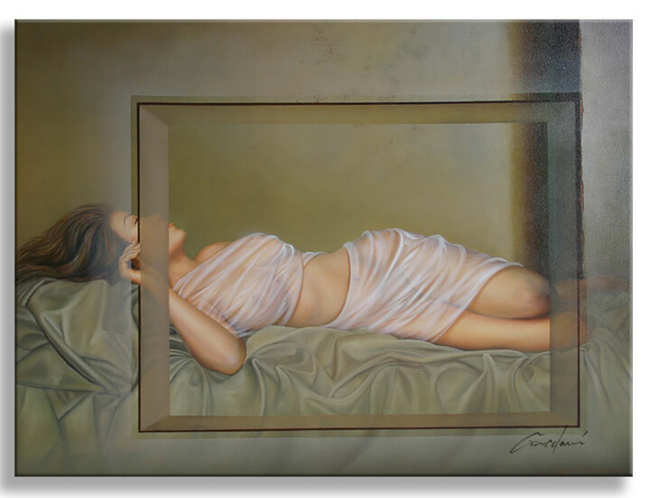 Where Colors Dream Again - Original Painting on Canvas 绘画, 38x51 in