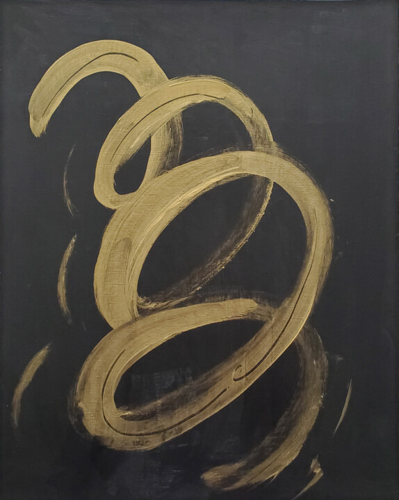 Painting titled "Mindscape II" by Joyce Fournier, Original Artwork, Acrylic