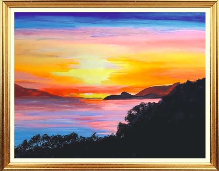 Naplemente 绘画, 15.8x19.7 in