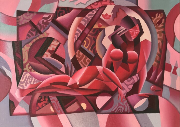 Lava Lady Peinture, 19,7x27,6 in