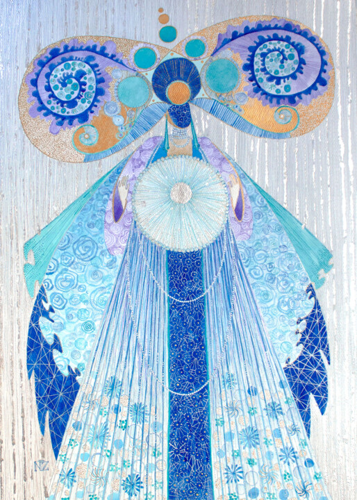 Donatrice di Vita II Mente 绘画, 27.6x19.7 in