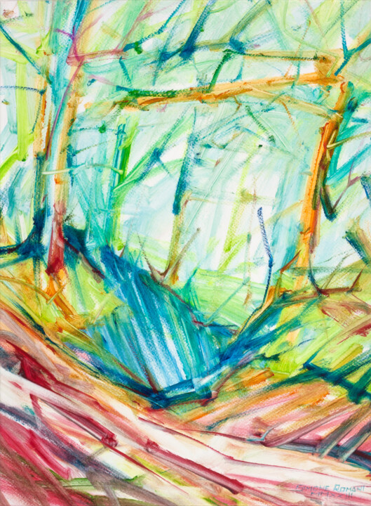 The colour of the forest 绘画, 16.9x12.5 in