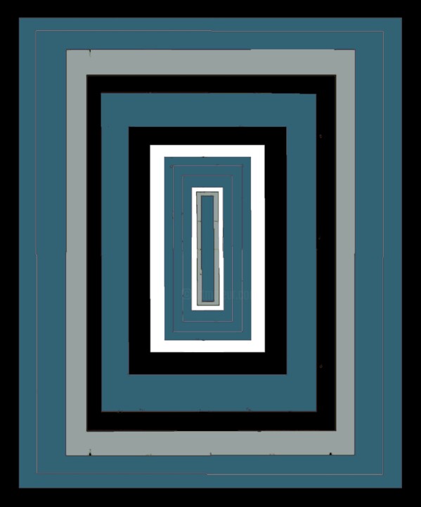 Digital Arts titled "Color Shift in Rect…" by Ken Lerner, Original Artwork, 2D Digital Work