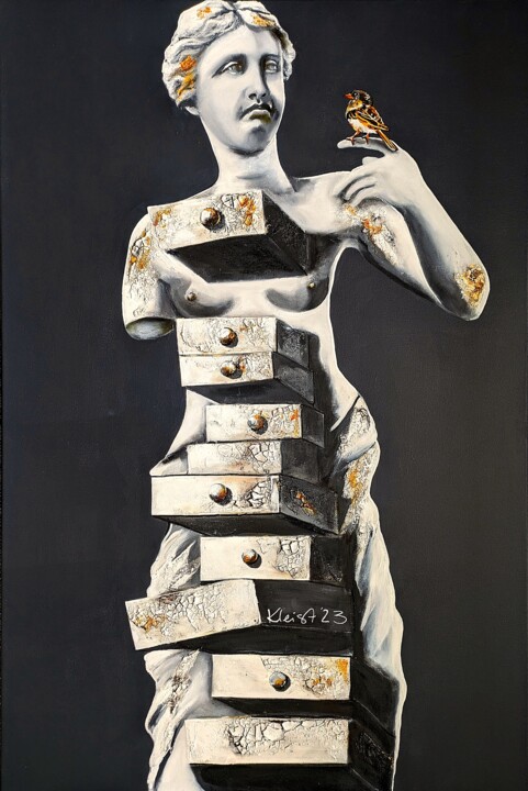 WAS BLEIBT? 绘画, 47.2x31.5 in