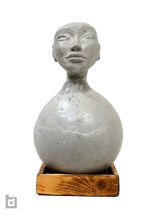 FEARNS BRUTALIST HEAD 雕塑, 10.2x4.7 in
