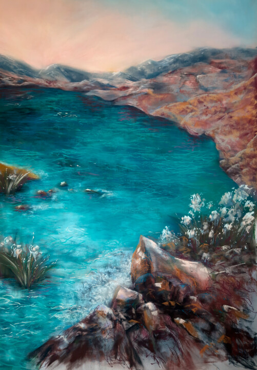 Malerei mit dem Titel "Eternity III" von Nadia Bedei, Original-Kunstwerk, Pastell