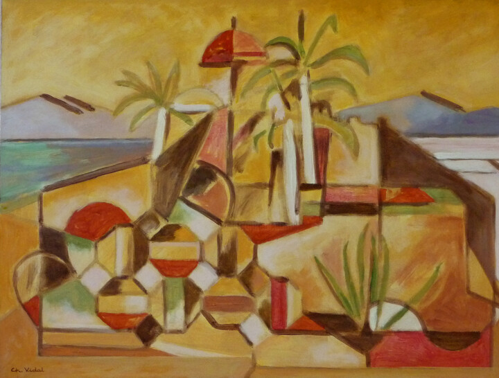 Koubba cubiste Tablo, 15x20,1 in