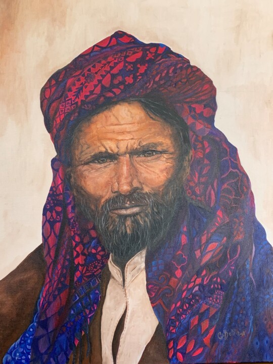 Homme yeménite 绘画, 24x18.1 in