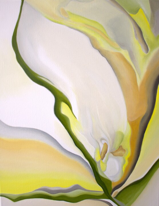 Painting titled "Springtime in Paris…" by Jchadima, Original Artwork, Oil Mounted on Wood Stretcher frame