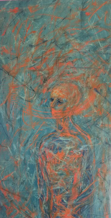 绘画,  34x18 in 