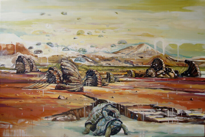 Impending 绘画, 39.4x59.1 in