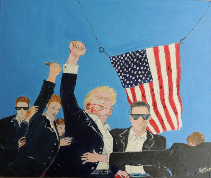 Trump Painting, 19.7x23.6 in