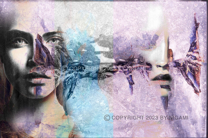 Beauty Transfer 数字艺术, 15.8x23.6 in