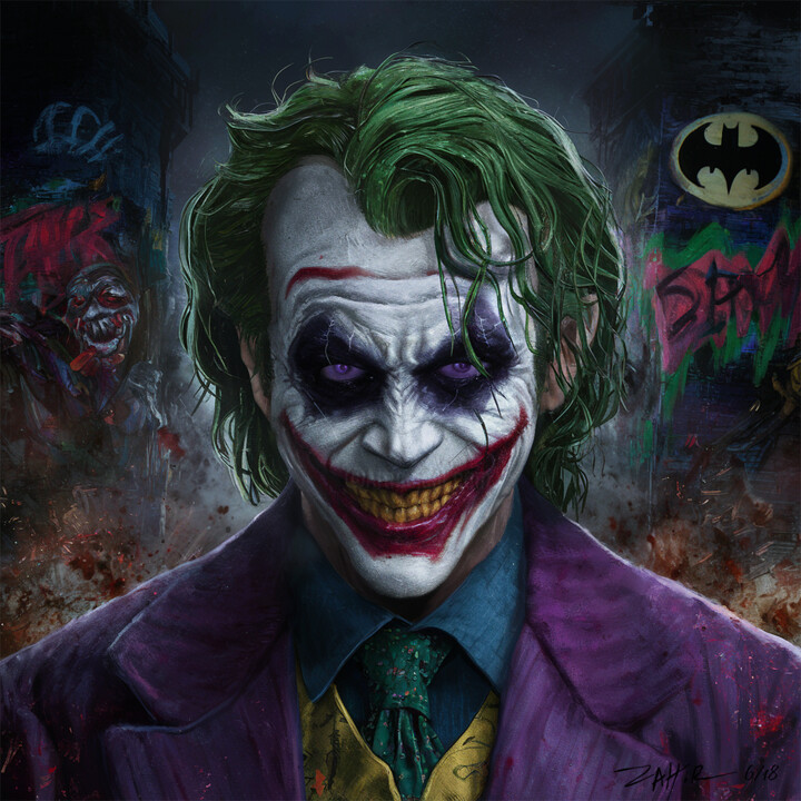 Pop Joker 数字艺术, 23.6x23.6 in