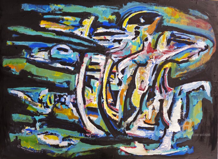 Race 绘画, 36x48 in