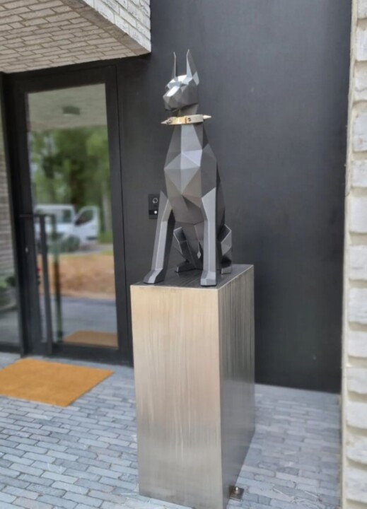 FL Dobermann 雕塑, 39.4x25.6 in