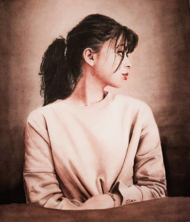 commande client 绘画, 27.6x19.7 in
