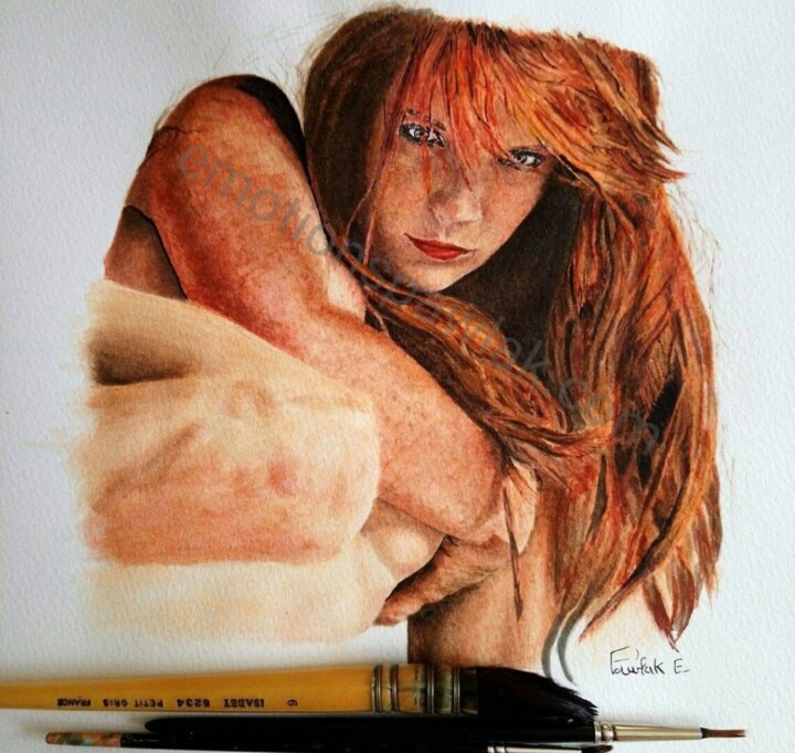 rouquine 绘画, 27.6x19.7 in