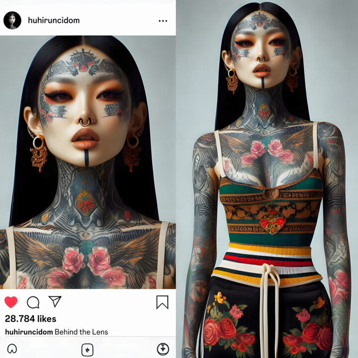 Looking at ya from Instagram 数字艺术