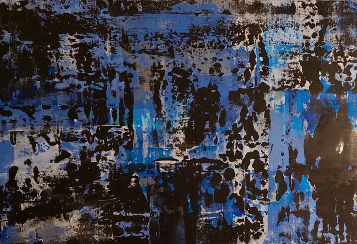 Painting titled "Rust" by George Von Klitzing, Original Artwork, Acrylic Mounted on Wood Stretcher frame