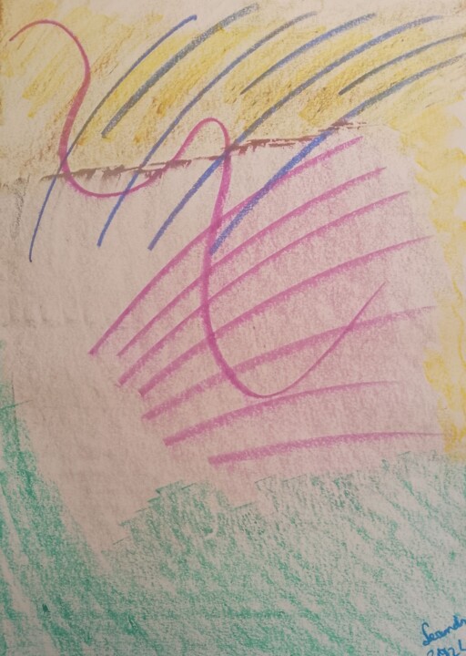 Ondas 绘画, 16.1x11.7 in