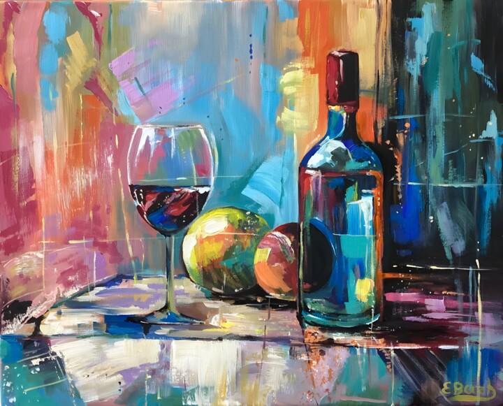 Elegance in a Bottle 绘画, 15.8x19.7 in