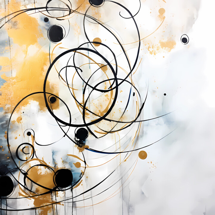 Swirling lines composition 数字艺术