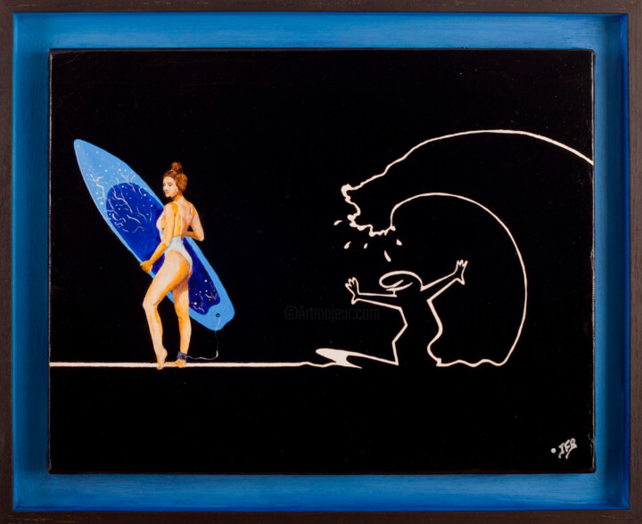 La linea, fait le mariole 绘画, 10.6x13.8 in