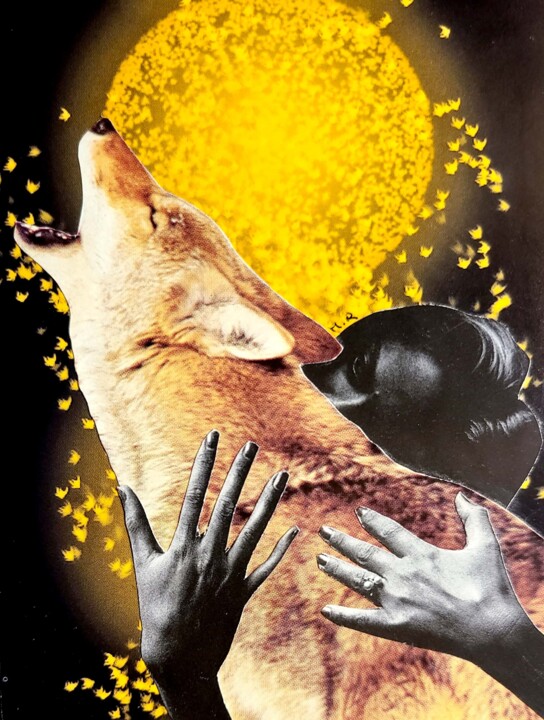 Loup 拼贴, 4.7x3.5 in
