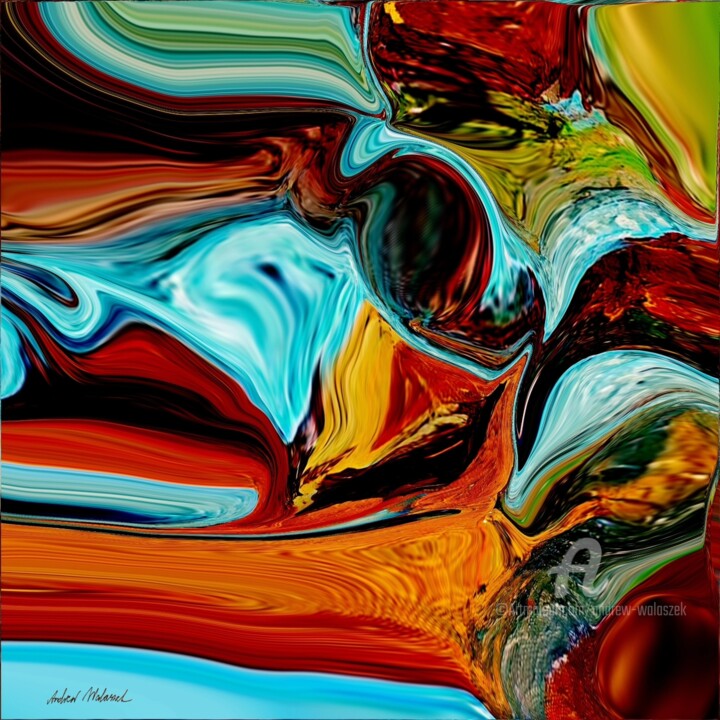 Lost in Buenos Aires Digitale Kunst, 36x36 in