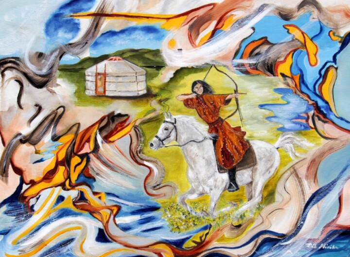 Peinture intitulée "Cultural Heritage" par Mónika Katalin Pál, Œuvre d'art originale, Huile