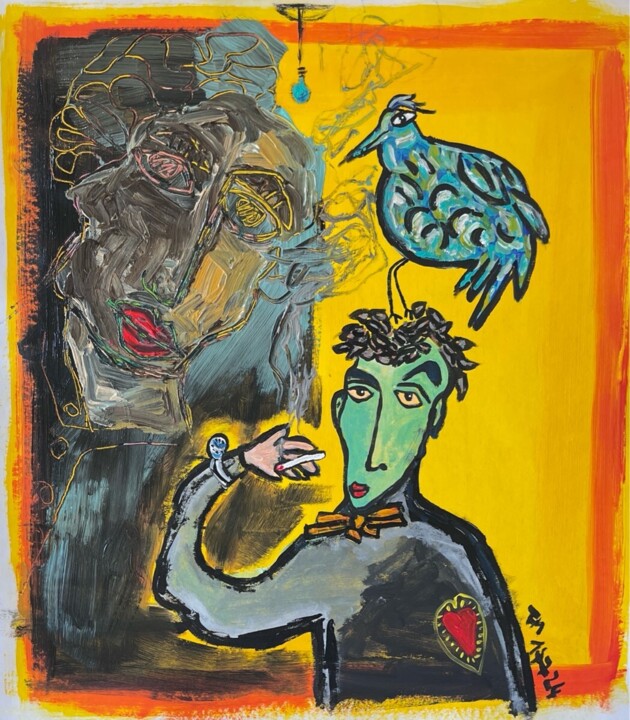 Pensées de grandMa 绘画, 23.6x19.7 in