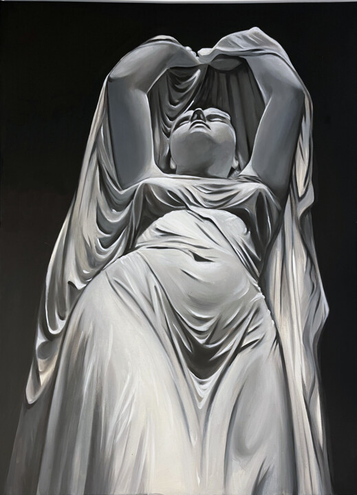 Undine Rising from the Fountain 绘画, 35.4x25.6 in