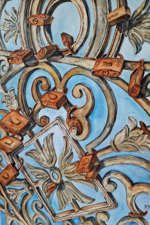 Lock of love Картина, 21,5x14,2 in