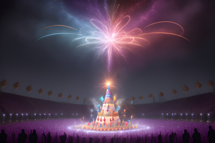 Anniversaire de la Nouvelle Année 数字艺术