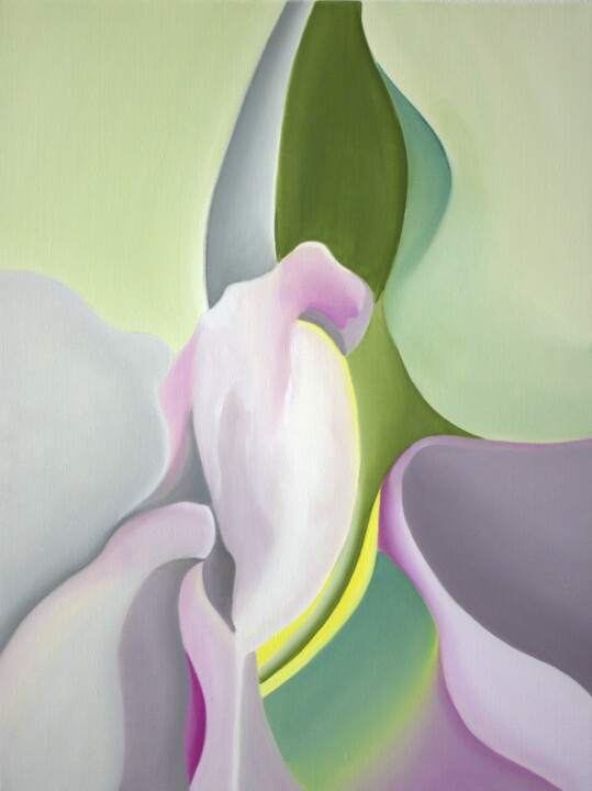 Painting titled "Springtime in Paris…" by Jchadima, Original Artwork, Oil Mounted on Wood Stretcher frame