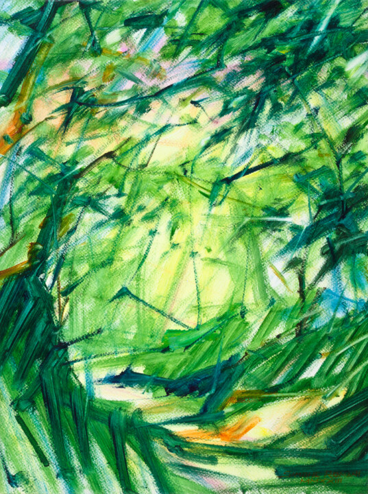 The forest around Painting, 16.9x12.5 in