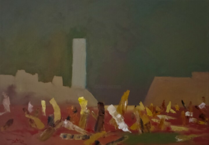 Rome et Albe 绘画, 19.7x27.6 in