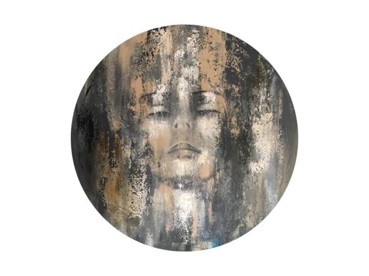 Painting titled "Head up" by Ria Kooistra, Original Artwork, Acrylic