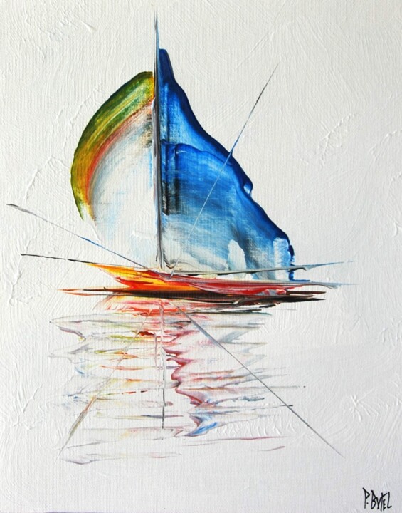 Voilier n°2414 绘画, 11.8x9.5 in