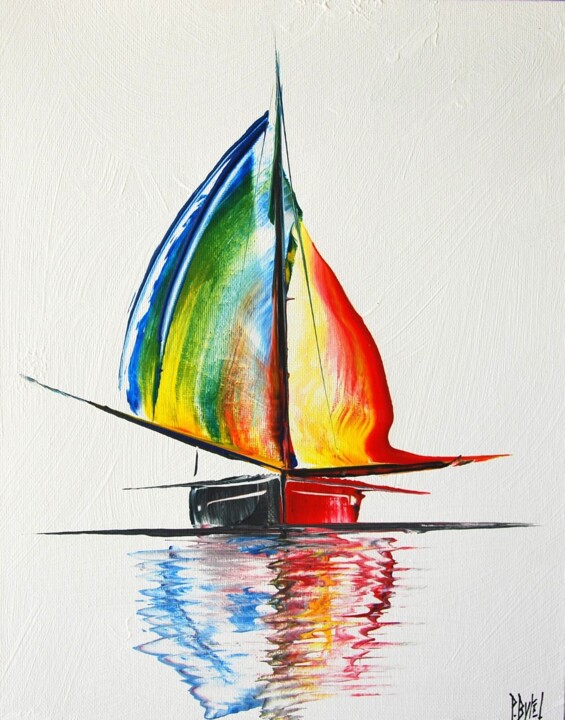 Voilier n°2416 绘画, 11.8x9.5 in