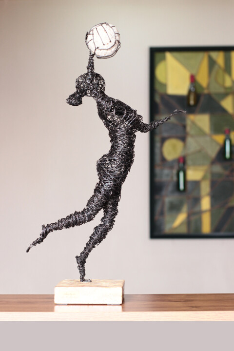 Floating Serves 雕塑, 19.7x11 in