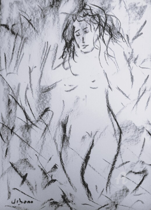 Nu dans les blés 图画, 16.1x11.8 in