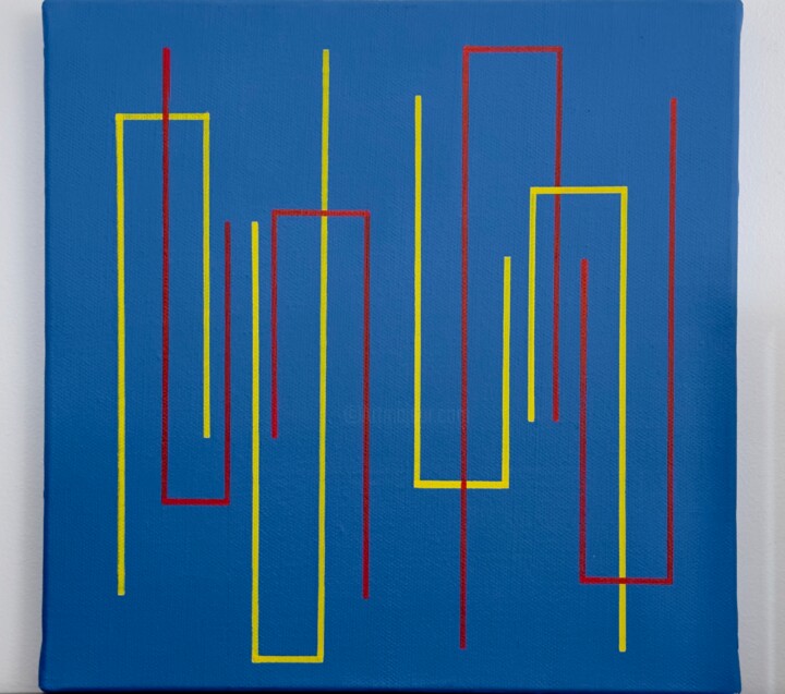 Peinture intitulée "Intrications II" par Jean-Marc Gardeux, Œuvre d'art originale, Acrylique