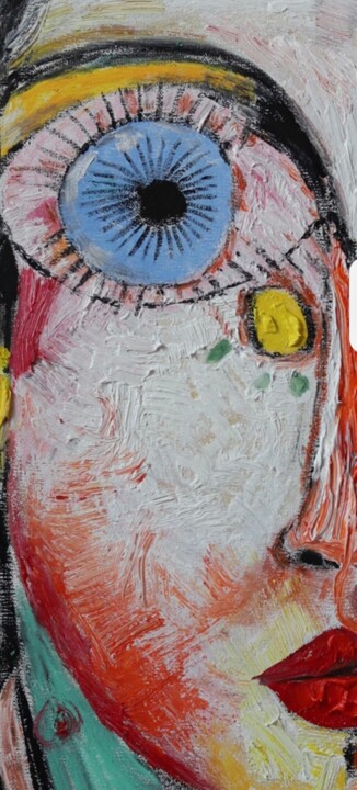 Het oppervlak of de textuur van het kunstwerk