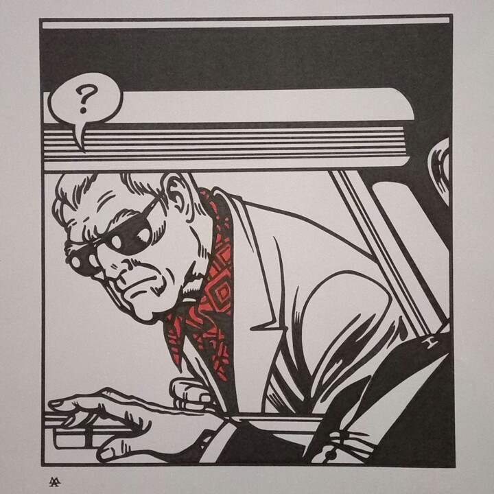 Drawing titled "n.10 (omaggio a Mag…" by Marco Arduini, Original Artwork, Ink