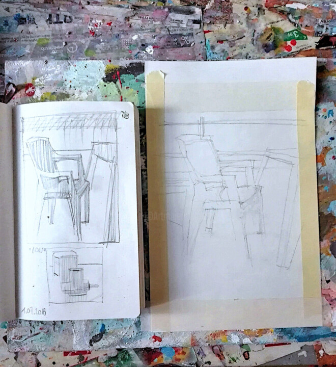 Stappen van het maken van het werk