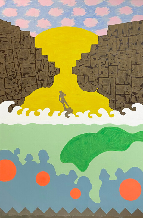 An Origin of The World a Long Long Time Ago 绘画, 59.1x39.4 in